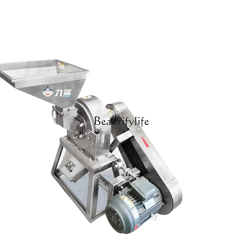 

Large stainless steel self-priming pulverizer, tooth plate, barbecue seasoning, Chinese herbal medicine multi-purpose mill