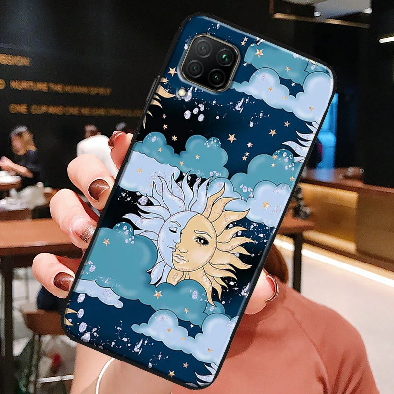 Sun Moon Star Astrological Celestial For Huawei Honor X8a X7a X9a X8 50 70 90 Lite Magic5 Pro P20 P30 P40 P50 P60 Nova 9 5T Case