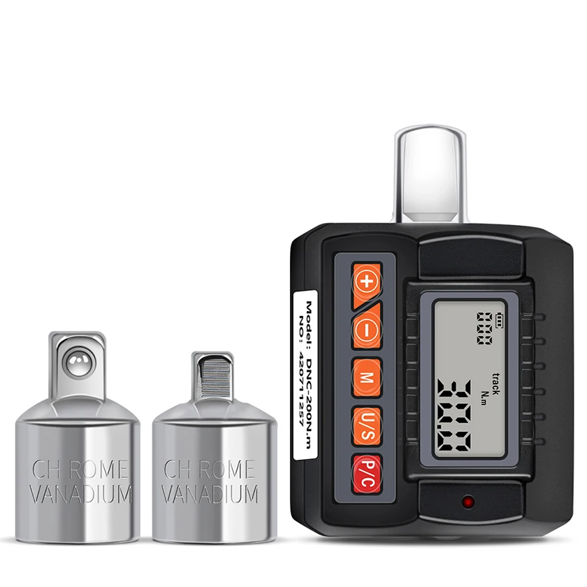 Digital Torque Meter Large Backlit Digital Display Electronic Torque Tester for Automobile Bicycle