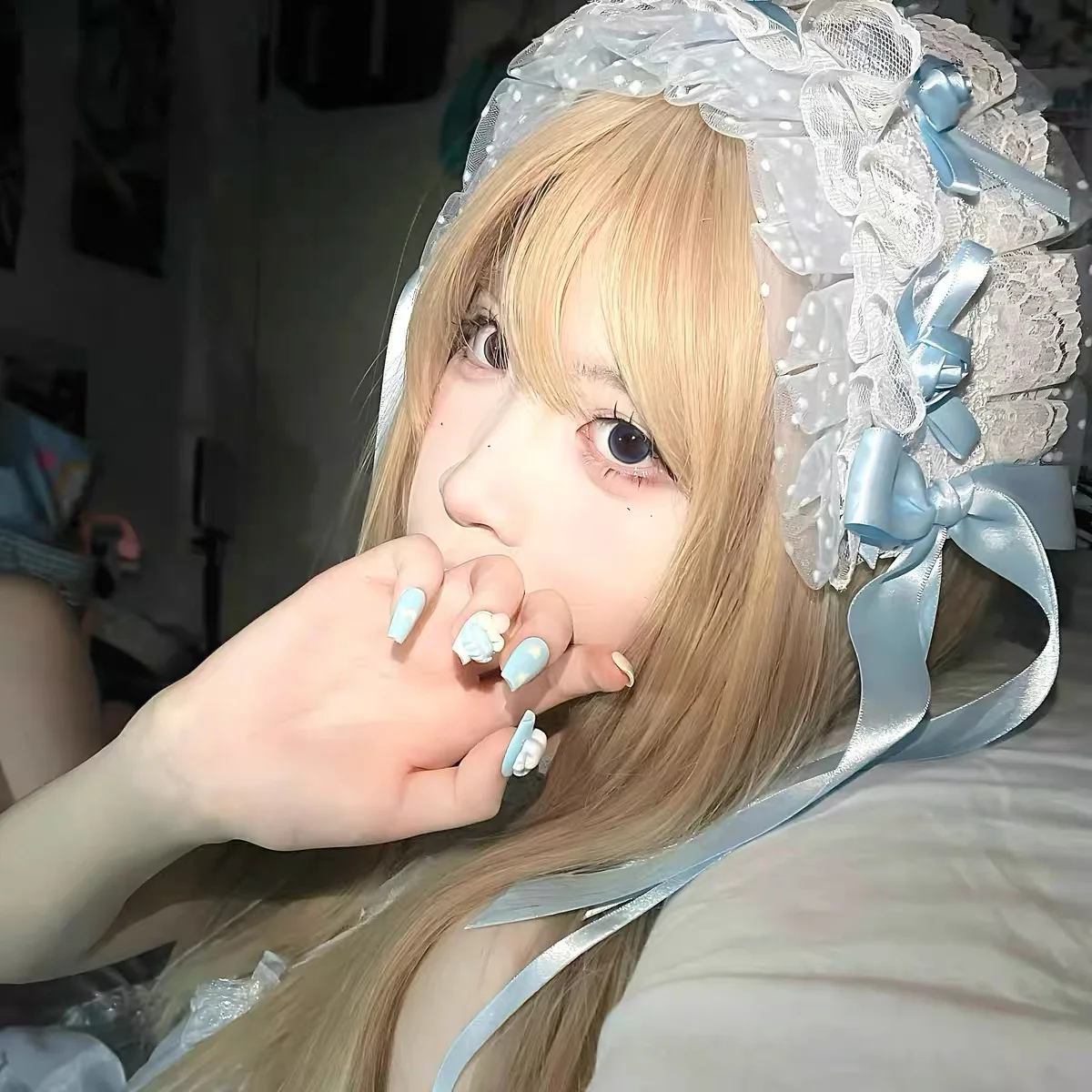 اليابانية اليدوية القوطية لوليتا عقال الحجاب ملحق خمر أنيقة مقوس دانتيل لوليتا عاشق اليومية النساء أغطية الرأس هدية لفتاة