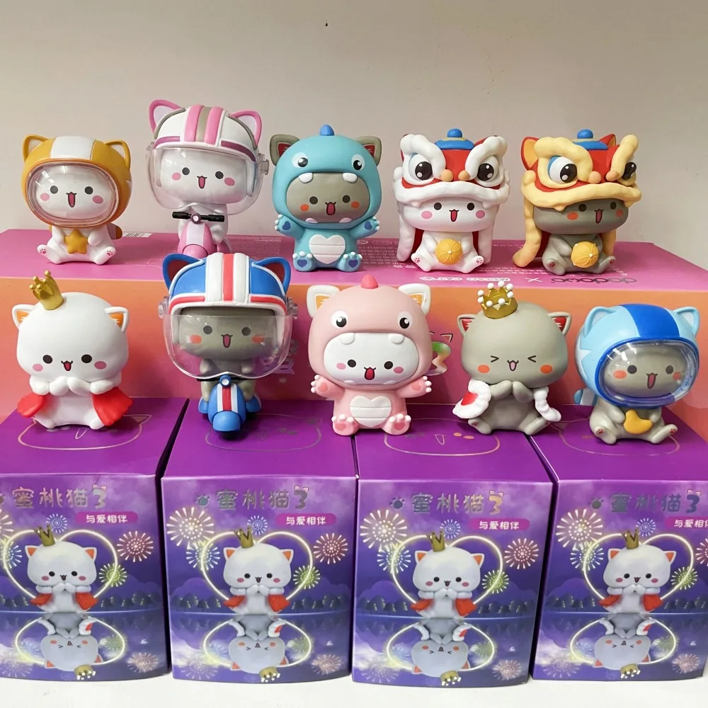 New Mitao Cat Blind Box Kawaii Toy Love Series Season 3 Mystery Box Cute Cartoon Doll Model Action Figure Surprise Birthday Gift