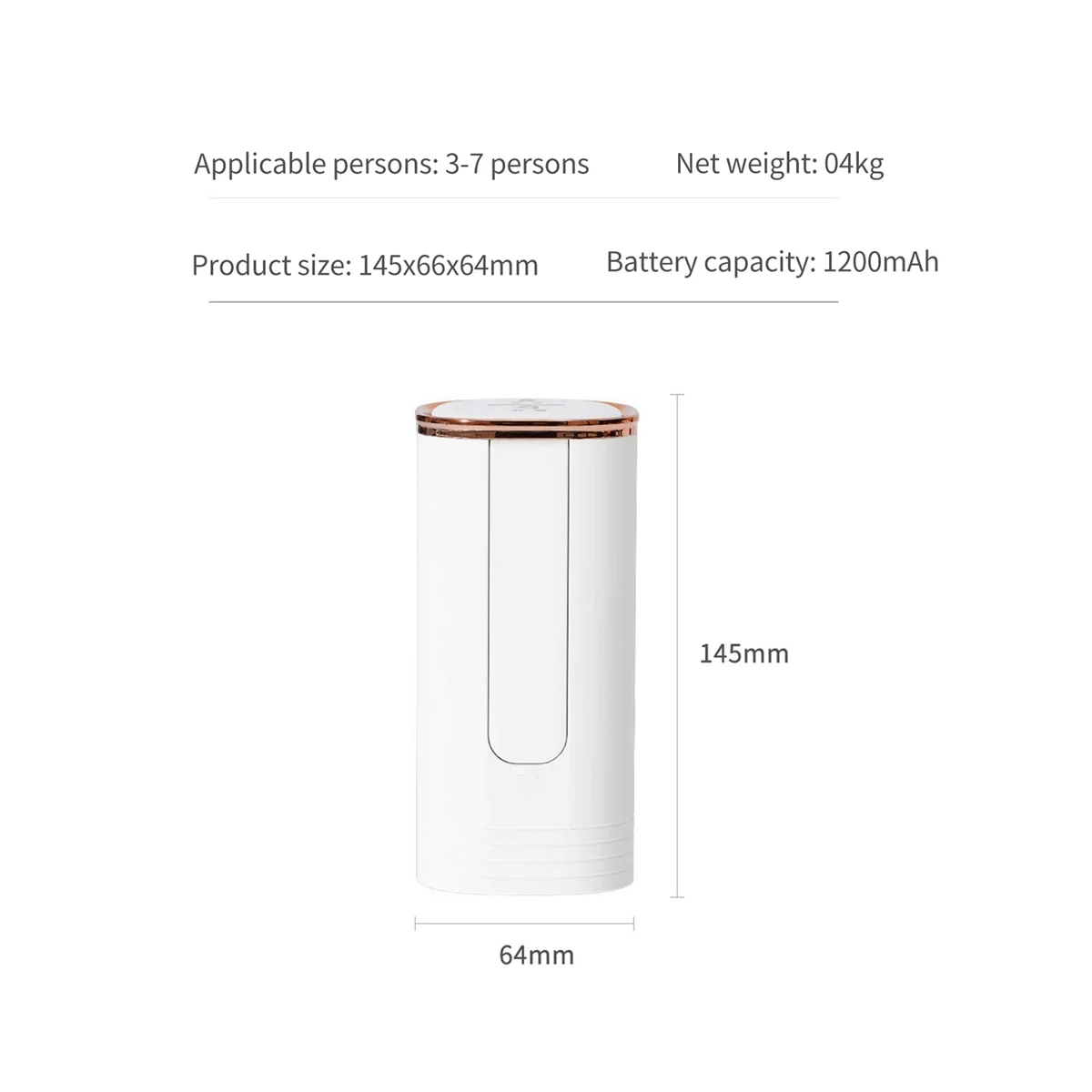 Flaschenwasserpumpe, automatische USB-wiederaufladbare Wasserflaschenpumpe, zusammenklappbar, intelligent, Quantita-HIM