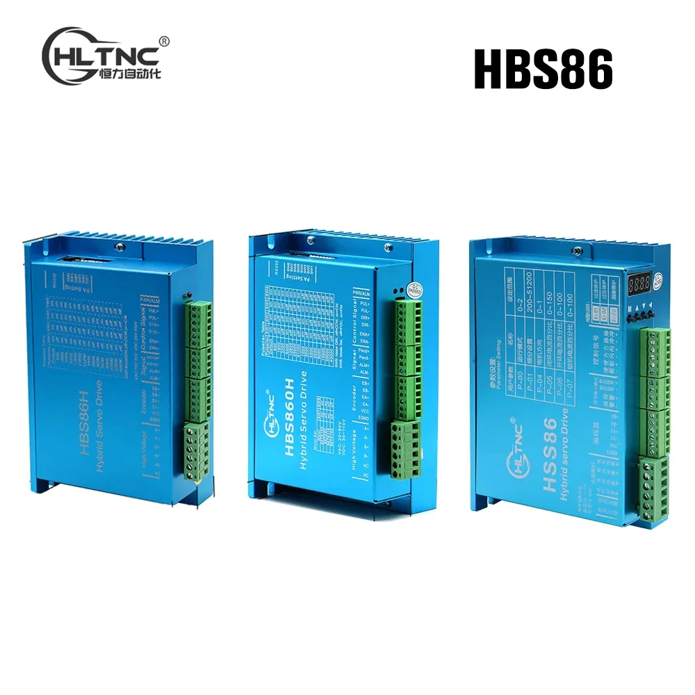 HLTNC HBS86H HBS860H HBS86 Hybrid Servo Driver Nema34 Closed Loop Encoder Stepper Motor Controller With RS232 For CNC Router