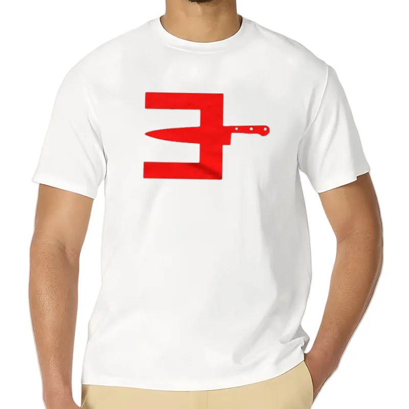 Eminem Music-T-shirt Slim Shady Darhouse avec logo rouge, To Be Murdered By E, Noir,