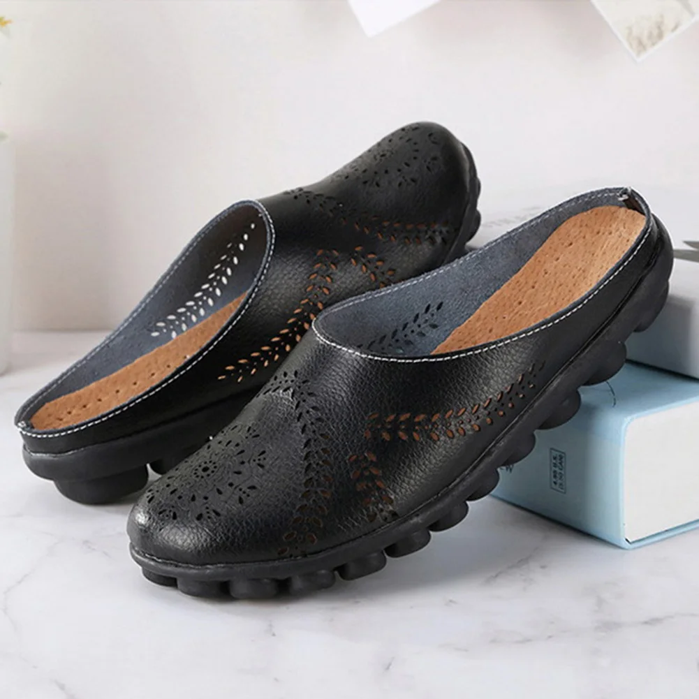 Summer Women Hollow Flats Fashion Female Solid-Color Shoes For Indoor Outdoor