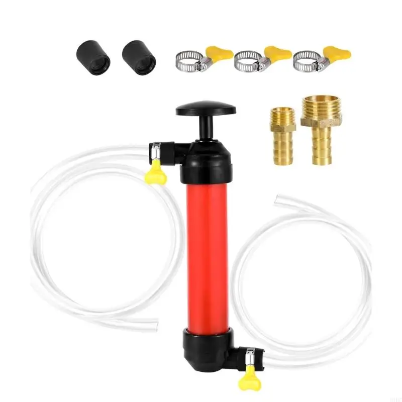 

652F Manual Antifreeze Siphon with Adjustable Hoses Hand Siphon Plastic & Metal Manual Oil Extractor for Trailers