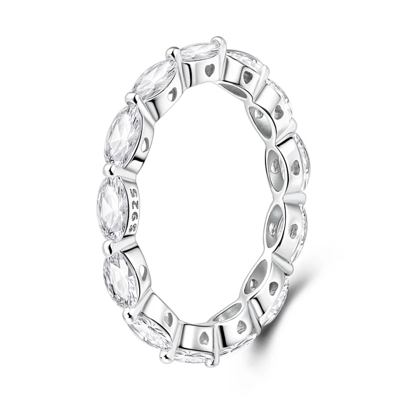 Women's 925 Silver Geometric Star Zircon Ring, Romantic Gift
