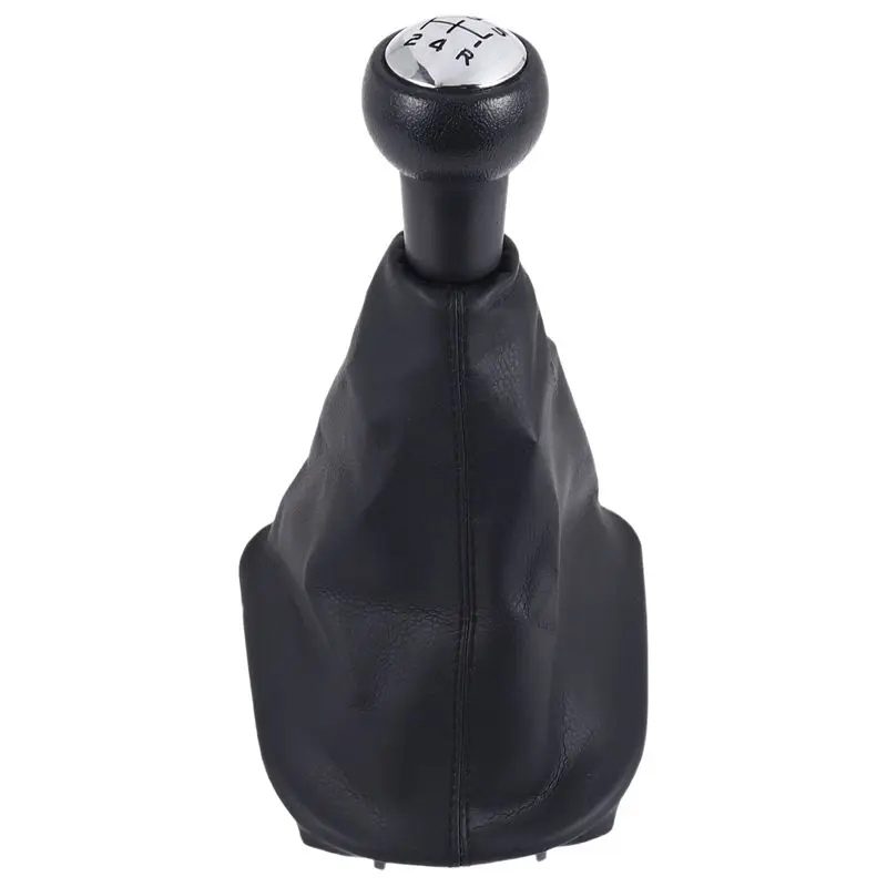 N26R-5 Speed Gear Shift Stick Leather Gaitor Gaiter Knob For 207 307 CC 308