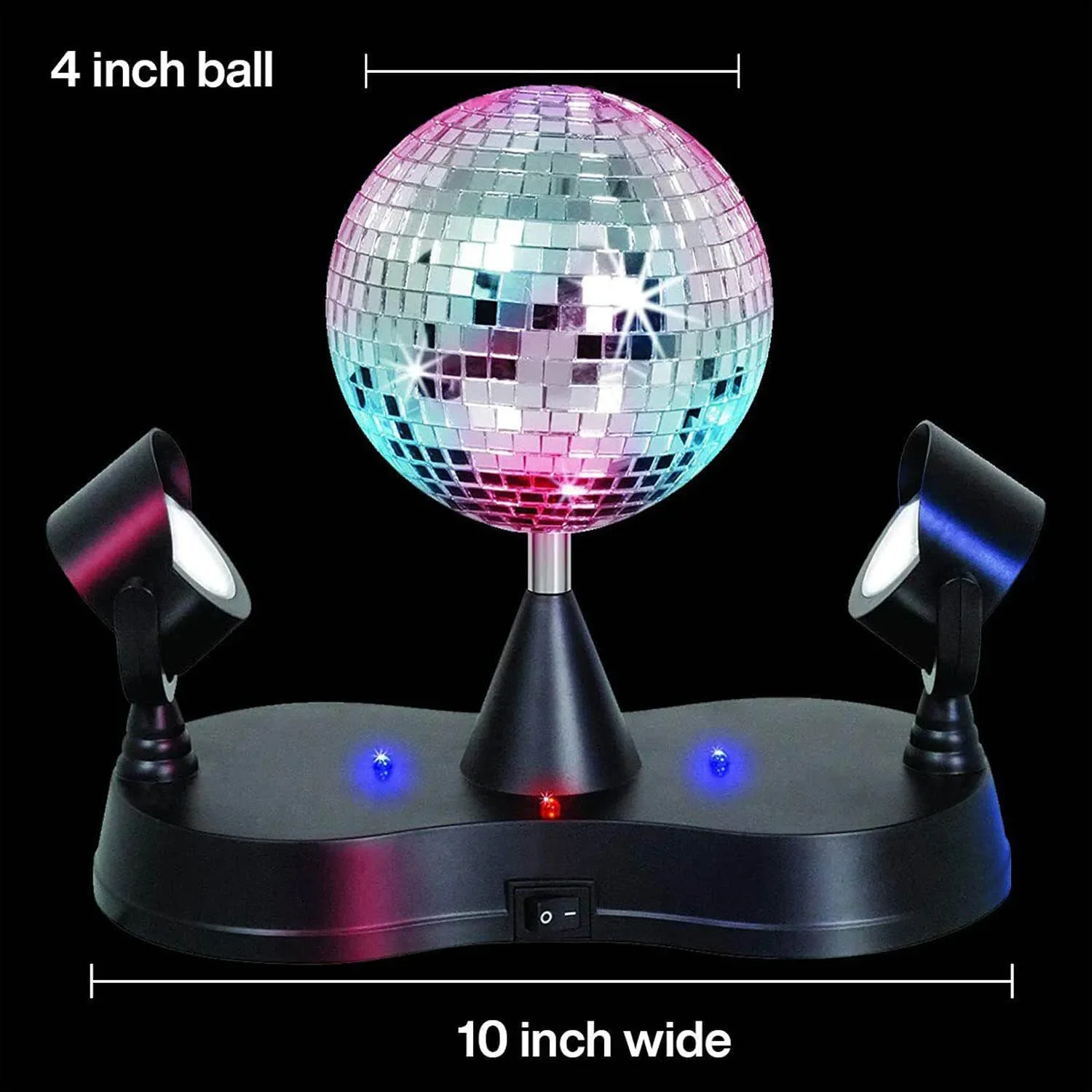 Disco Light  Multi-Colored LED Revolving Strobe Light Ball for Stage Lights Event and Party Props Home Decor Game Accessories