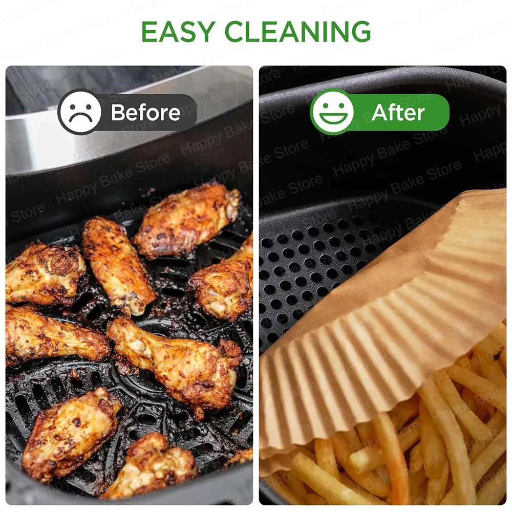 مقلاة هوائية ورق خبز للاستعمال مرة واحدة لمقلاة هوائية بدرج نينجا فودي فليكس 10.4 لتر AF500EU/AF500EUCP، 5.2 لتر بطانات مقلاة هوائية مزدوجة المنطقة