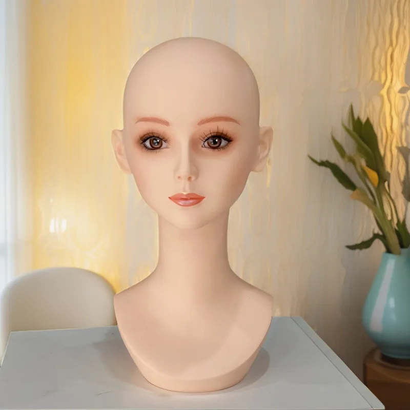 Big Head Circumference  Mold, Wig Display Simulation COS Model Head Hat Necklace Photo High Value Wig Model Head