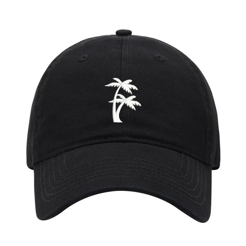 Men's and Women's Sports Leisure New Fashion Palm Tree Baseball Hat Black Outdoor