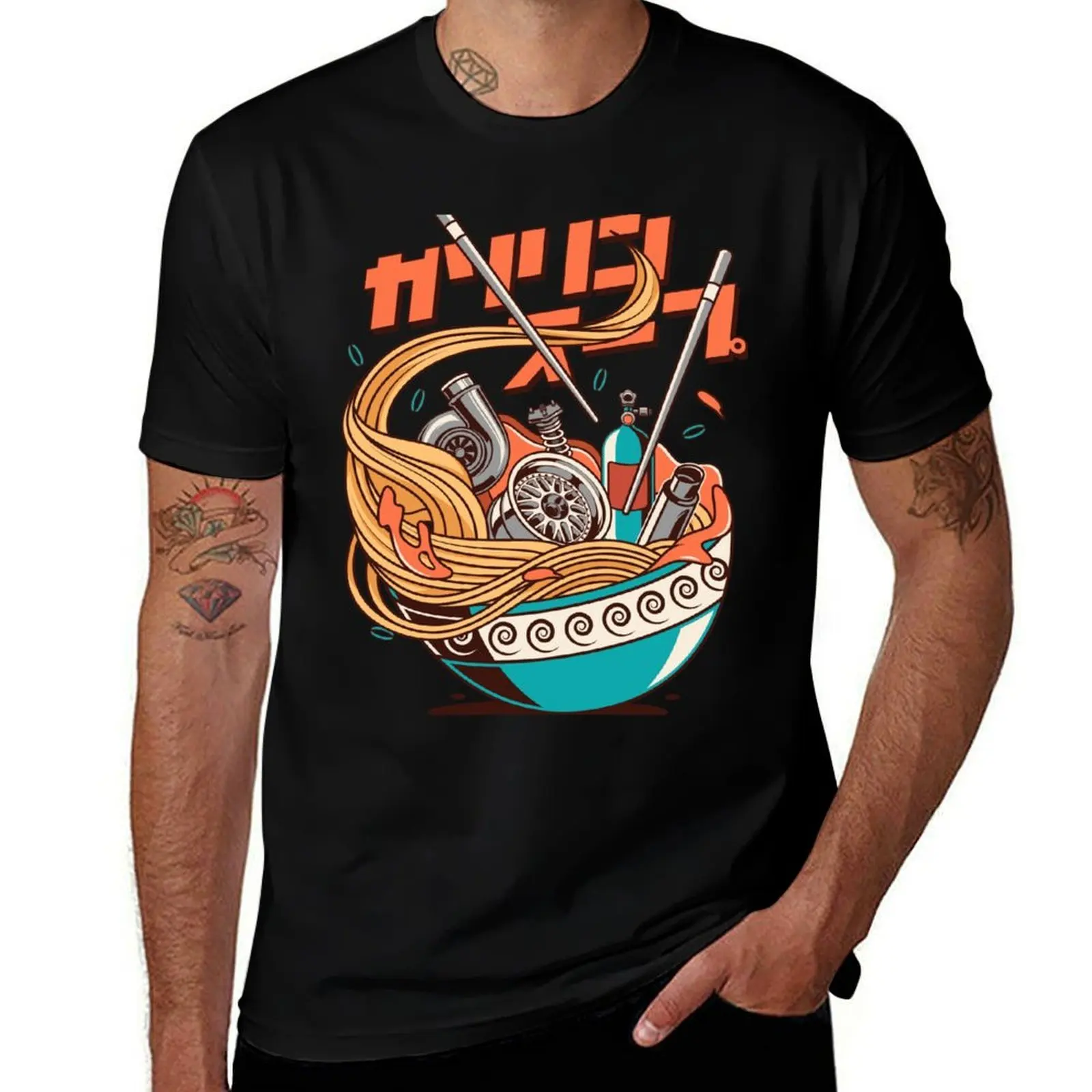 Petrol Ramen Soup T-Shirt Plus Size Lightweight Tee Shirt