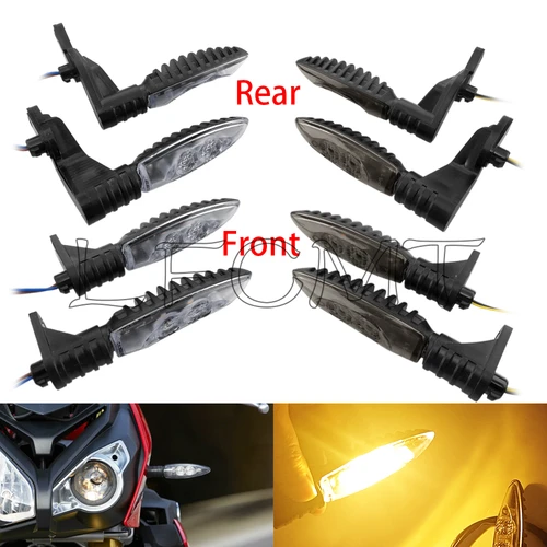 Luz LED de intermitente para motocicleta, lámpara intermitente delantera y trasera compatible con BMW K1200R K1300R R1200GS R1200R R1200S S1000XR F 650GS 800GS