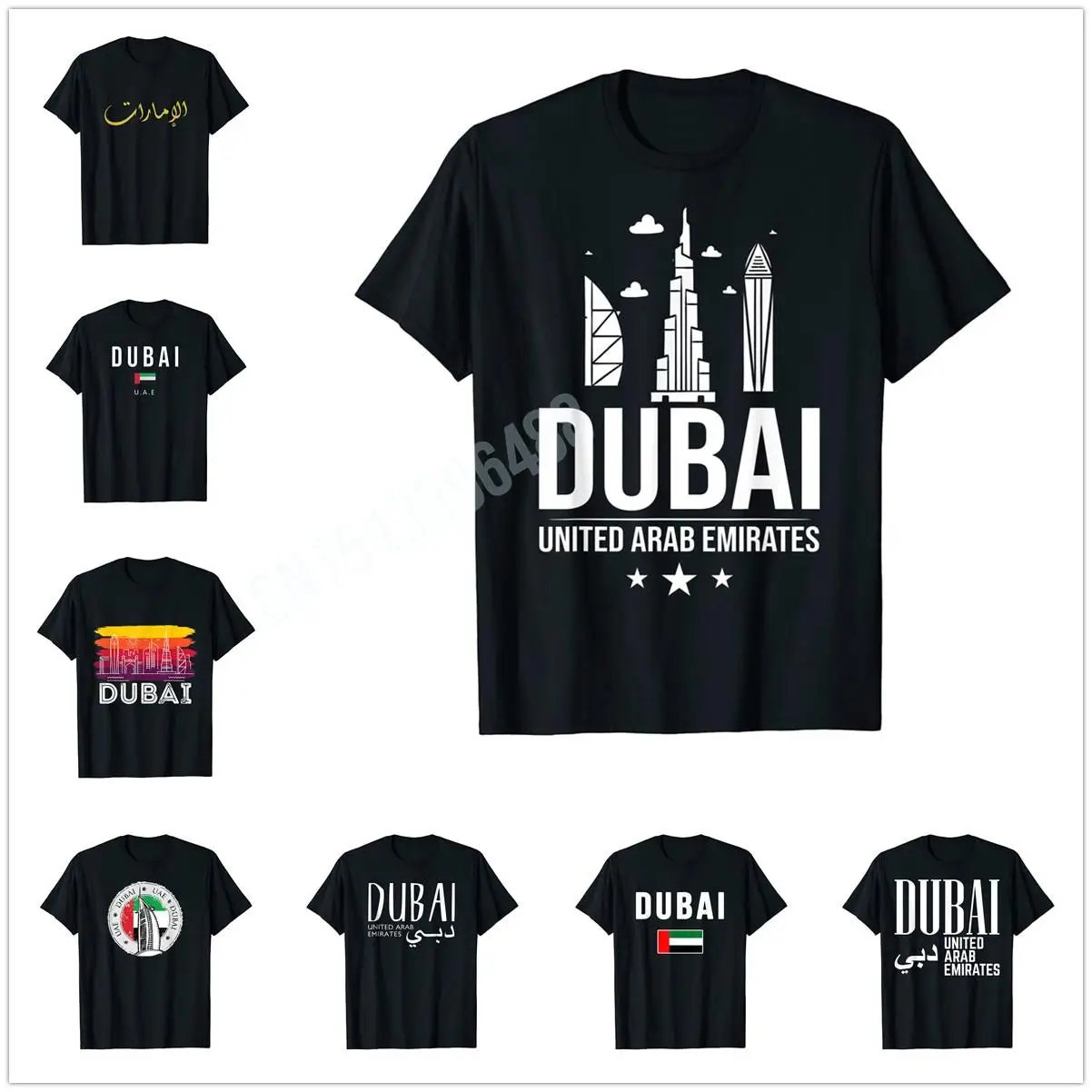 More Design Dubai Elegant united Arab Emirates T-Shirt For Men Women T Shirt Tops Cotton Tees