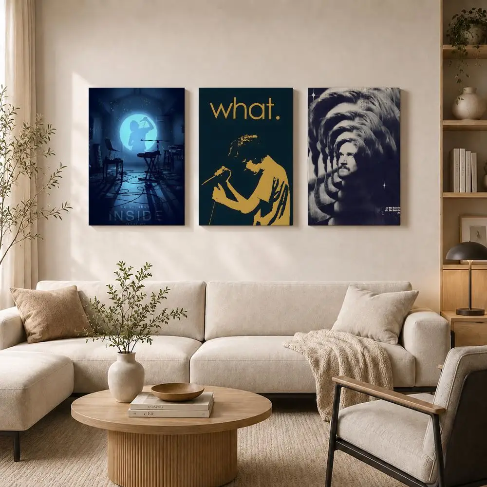 B-Bo B-Burnham inside album Framed Wall Painting HD Inner Frame Canvas Poster Bedroom Room Hallway Wall Art Decor