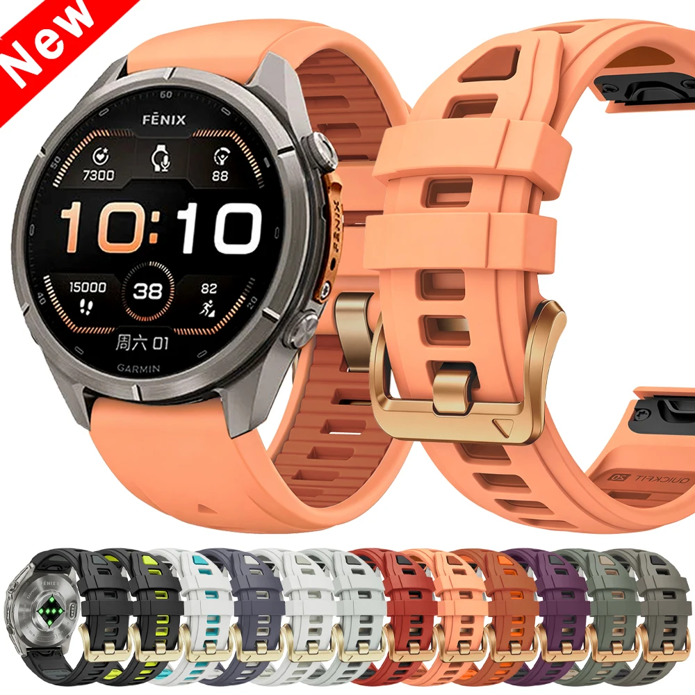20mm QuickFit Sport Watch Band For Garmin Fenix 9 Pro 8 43mm Instinct 2S 3 E 40mm Fenix 5S Plus 6S 7S Pro Outdoor Silicone Strap