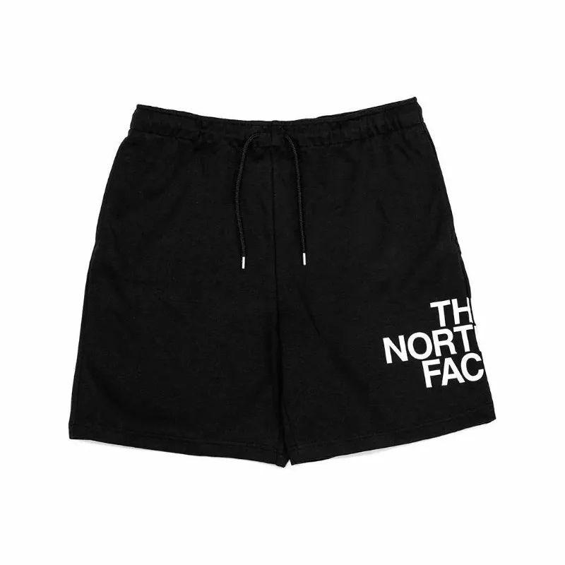 The North Face Letter Casual Outdoor Sports Black For Men Logo Printed Shorts Comfortable Durable Lace-up