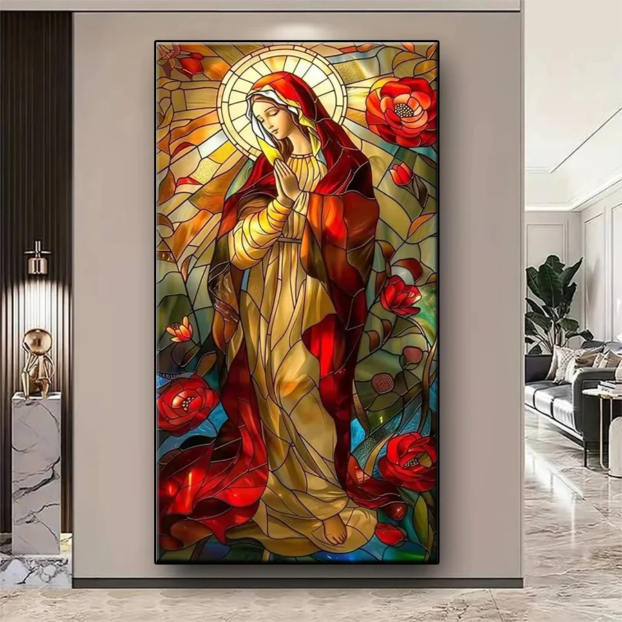 

Новый набор для алмазной вышивки 5D DIY: Религиозная Мадонна, алмазная живопись, вышивка крестом, мозаика