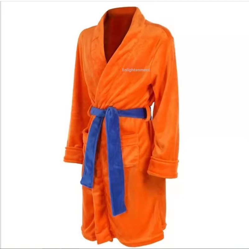 Anime Dragon Ball Z Son Goku Bathrobe Cartoon Soft Loose Warm Pajamas Woman Man Home Clothing Cospiay Birthday X-Mas Gift Adult