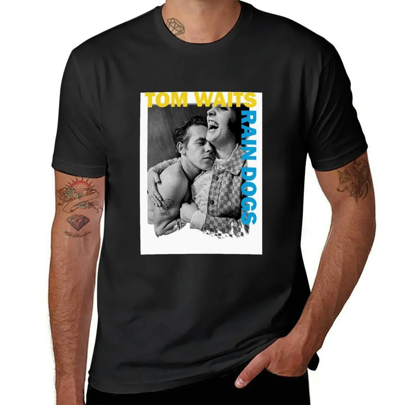 Tom Waits T-Shirt Short sleeve tee summer top funny costumes clothing for men