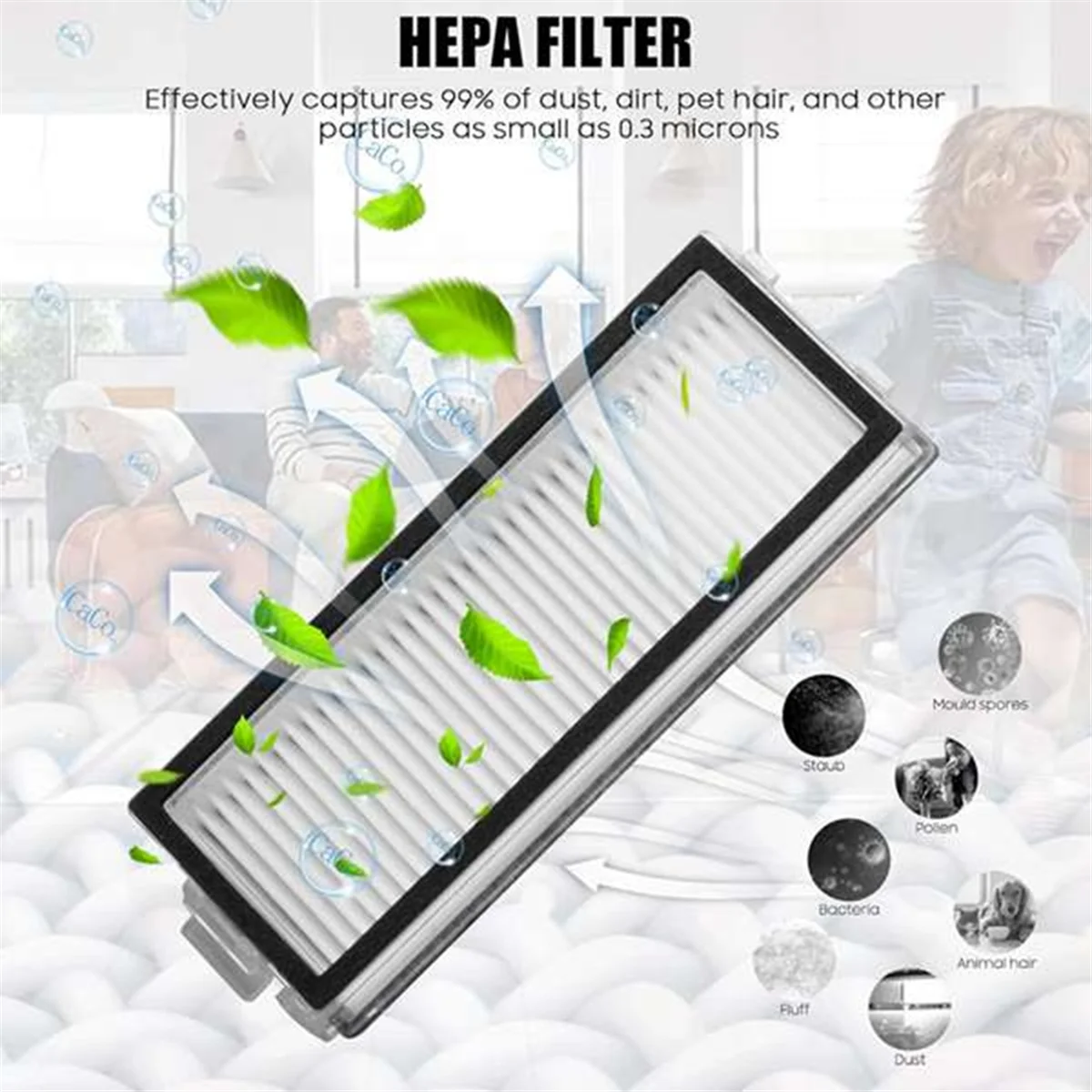 6 ชิ้นทําความสะอาดสําหรับ Roborock Qrevo Slim/Qrevo Master Filter Cleaner อะไหล่ทดแทน ing อุปกรณ์เสริมหุ่นยนต์