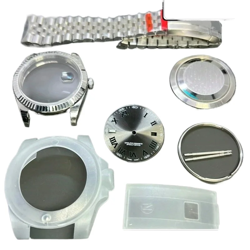 For assembling watch accessories, case adapts to ETA2824 2836 3235 movement 904 steel case cover 41MM