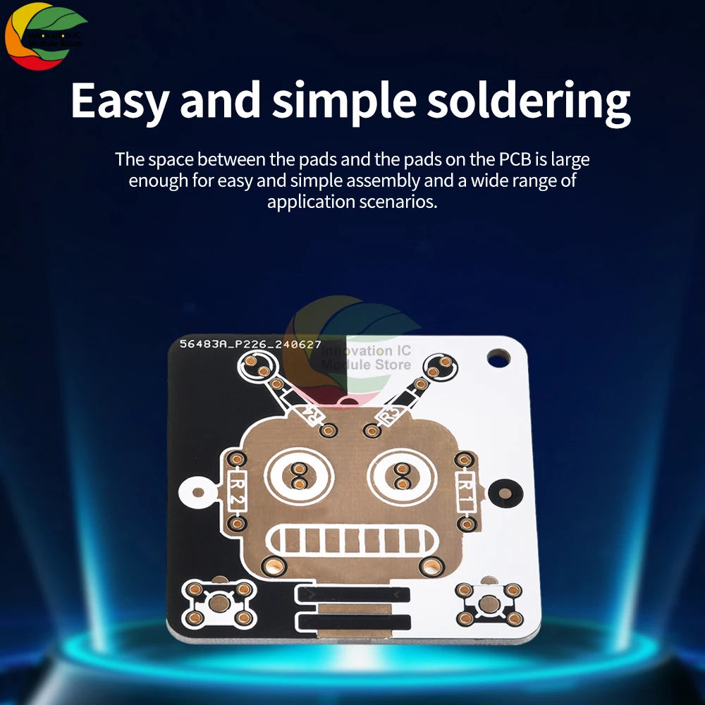 Robot/snowman LED Electronics Beginner Learning Welding Fun DIY Kit LED Light Emitting Tube Module