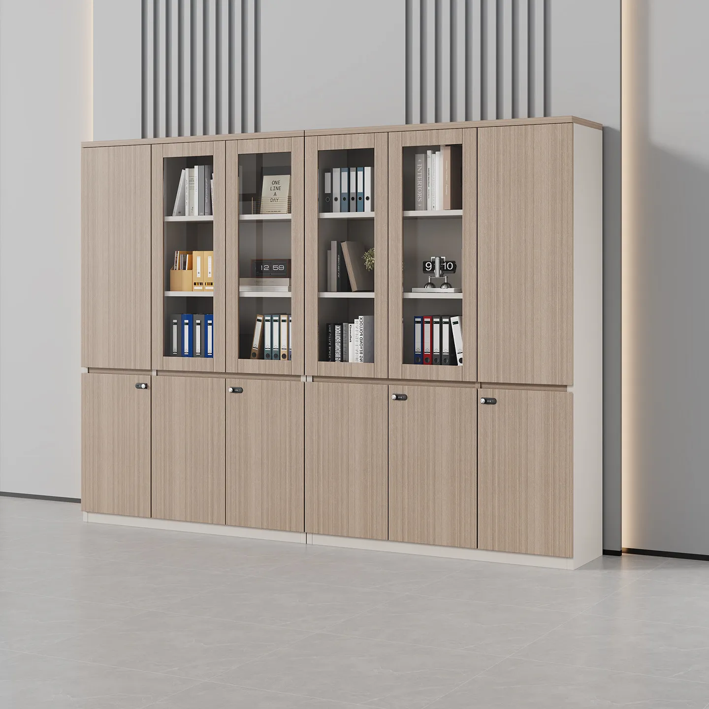 Document cabinets, filing cabinets, financial storage , archive , wooden wooden lockable handleless bookcases,