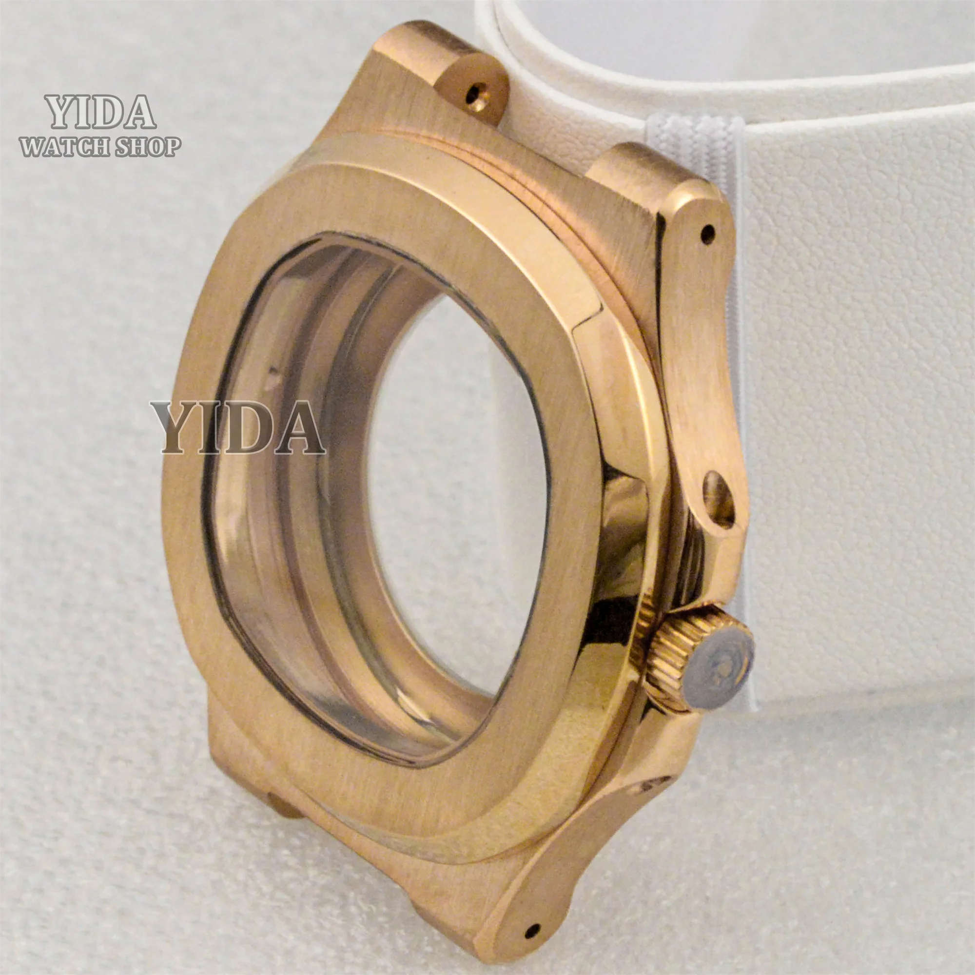 41mm Stainless Steel Watch Case Sapphire Glass 10ATM Waterproof For Nautilus NH34/NH35/NH36/NH38 Movement 30.5mm Dial Hands Part