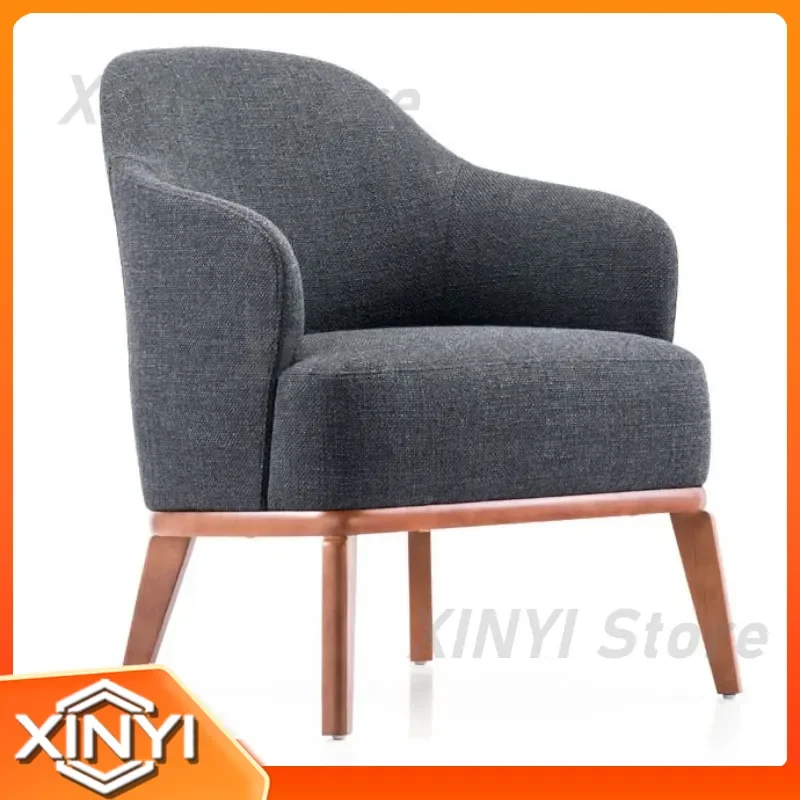 Nordic Single Sofa Simple Modern Leisure Chair for Hotel Model Room Designer Furniture Creative Sofa Chair