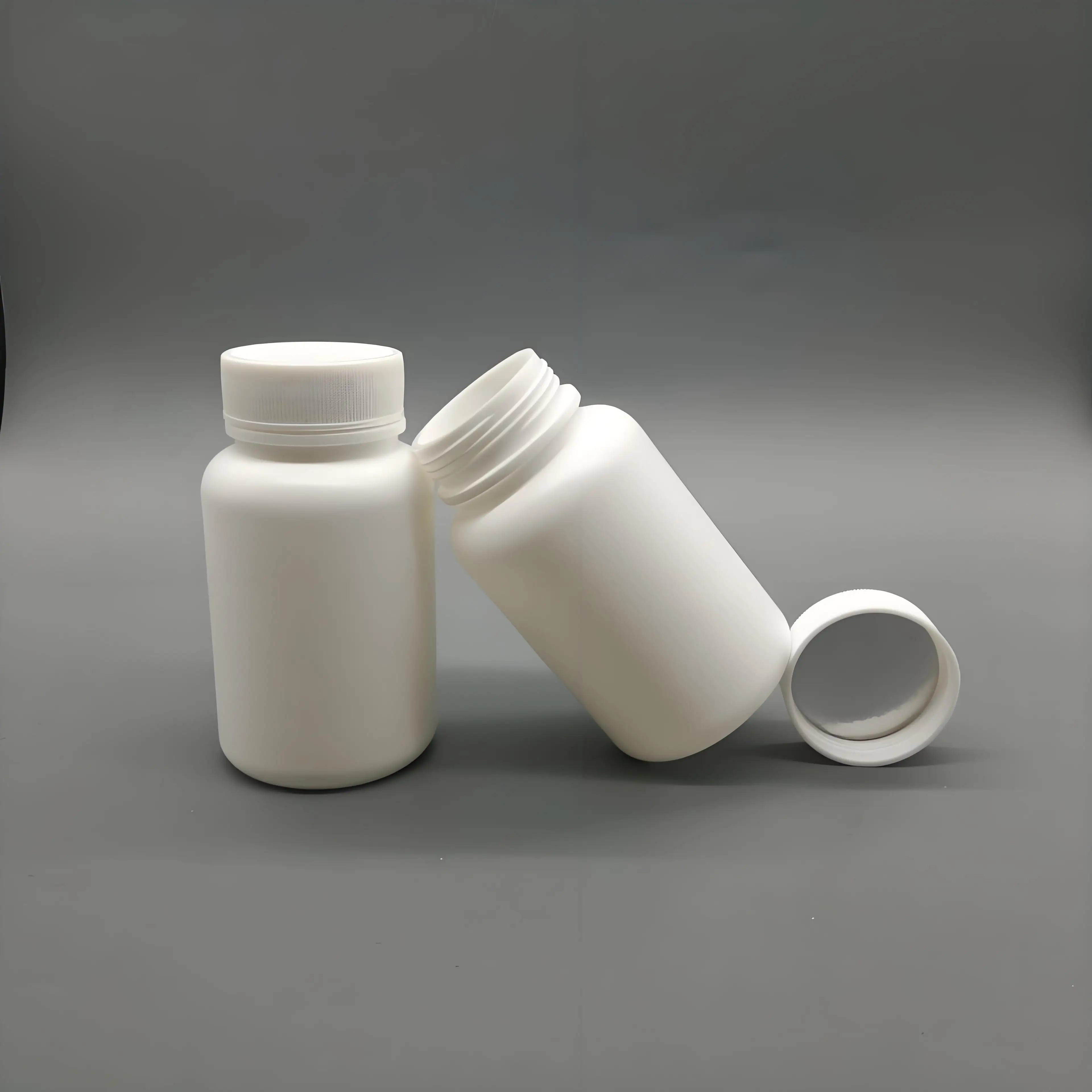 4/10/30/50 قطعة 100 مللي 100cc HDPE حبوب منع الحمل البلاستيكية الفارغة زجاجات دواء أغطية مقاومة للأطفال زجاجة كبسولة صيدلانية مع غطاء CRC #4