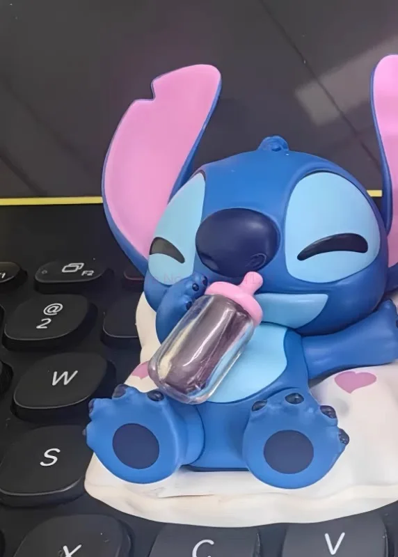 New Disney Stitch Angel Play serial randkowy pudełko z niespodzianką Kawaii kolekcja figurka Anime dekoracja zabawka dziewczynka Kawaii prezent