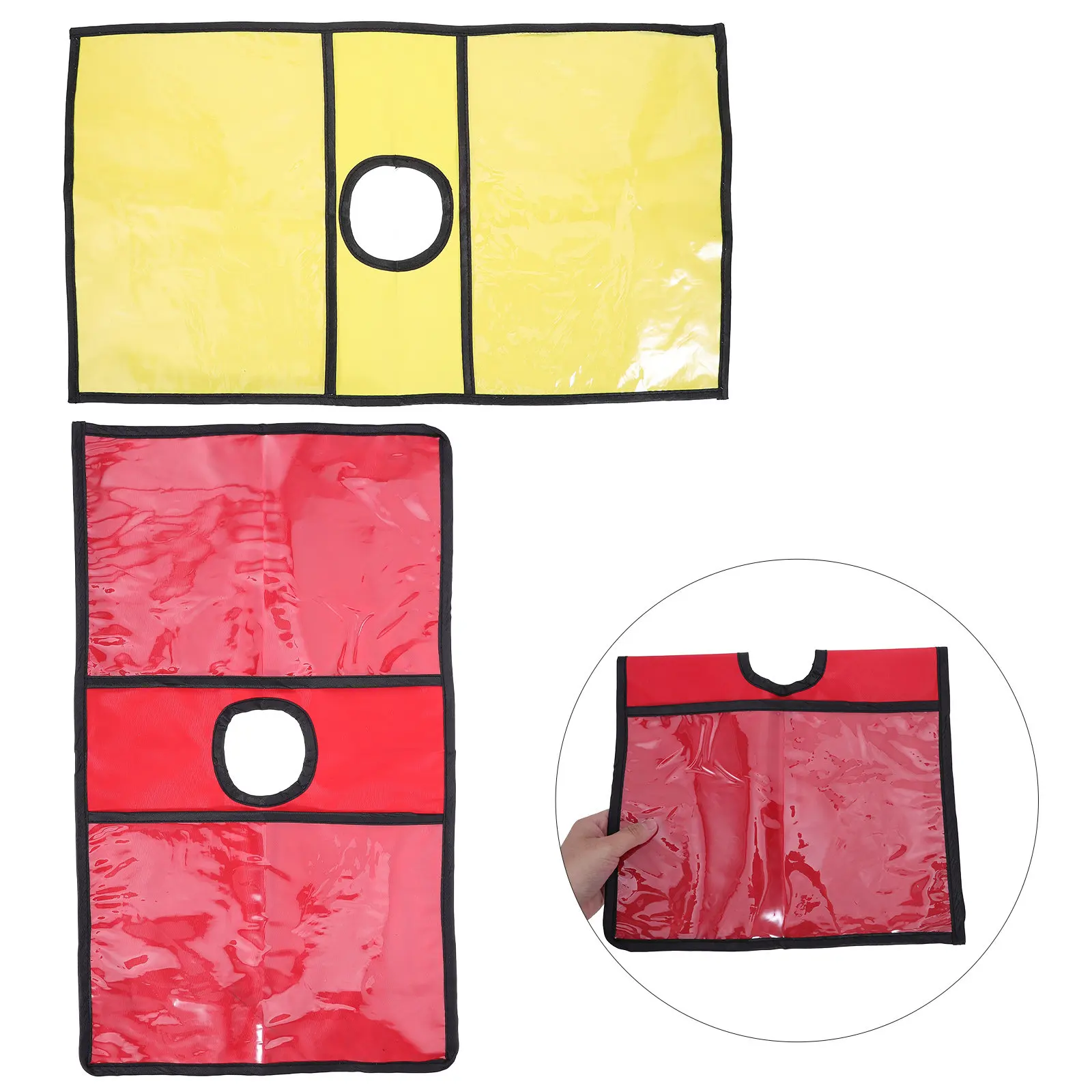 2Pcs Traffic Cone Sleeves High Elasticity PVC Reflective Sleeve Quick Install for Outdoor Road Safety Warning Sign Driveway