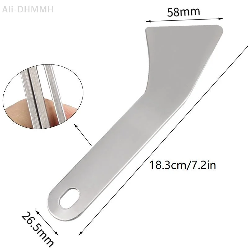 ZLinKJ Stainless Steel Scraper Ultra Sharp Scrapers Remove Residue From Steel, Aluminum And More Ends Offer Extra Leverage