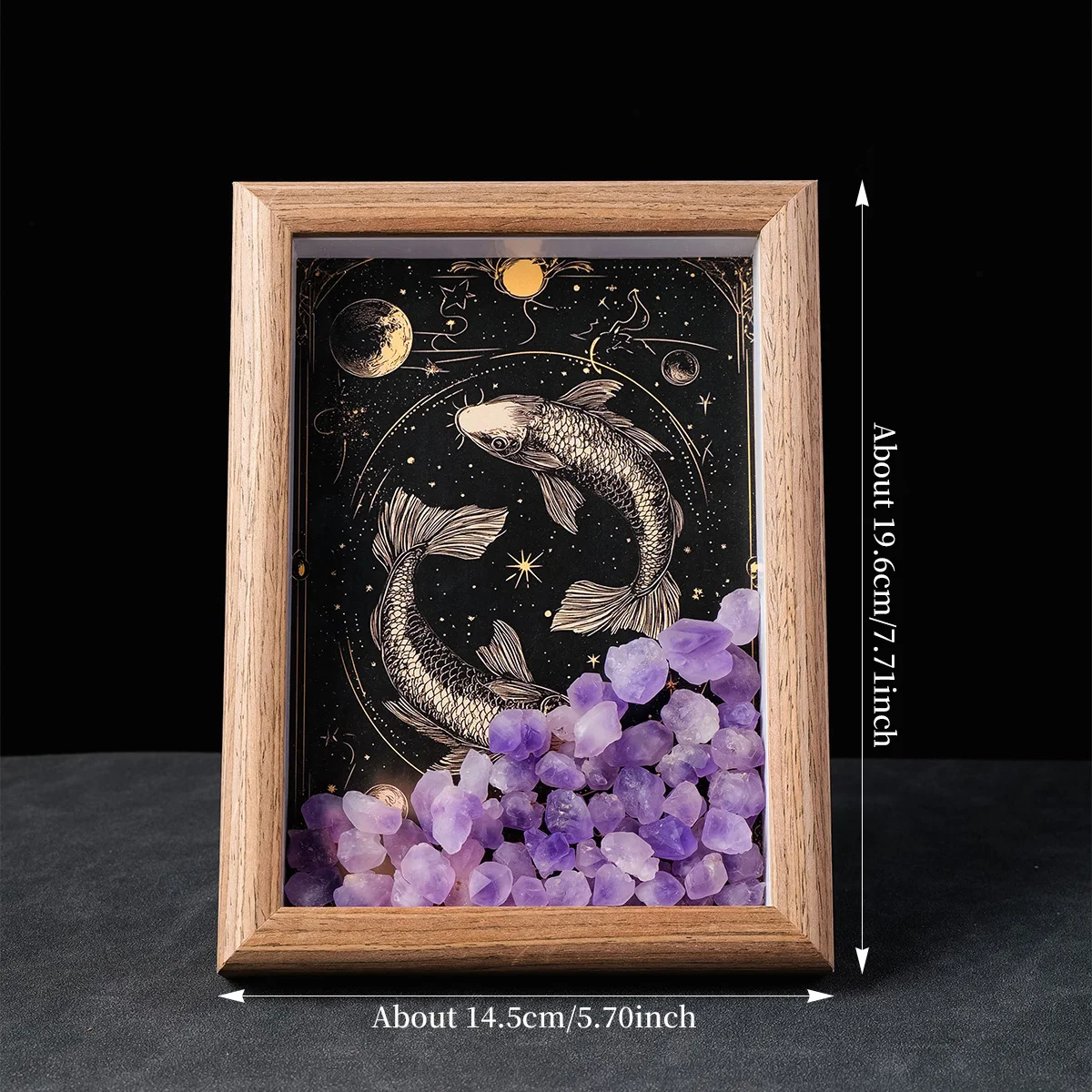 1PC Natural Twelve Constellations Style Photo Frame Desktop Ornaments Home Decor Bedroom Decorative Halloween Christmas Gift