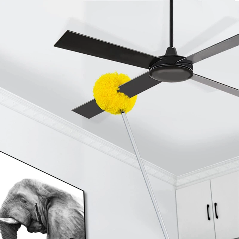 Ventilatore da soffitto pulitore spolverino ventilatore spolverino ventilatore da soffitto in microfibra spolverino con asta di prolunga spolverino per mobili