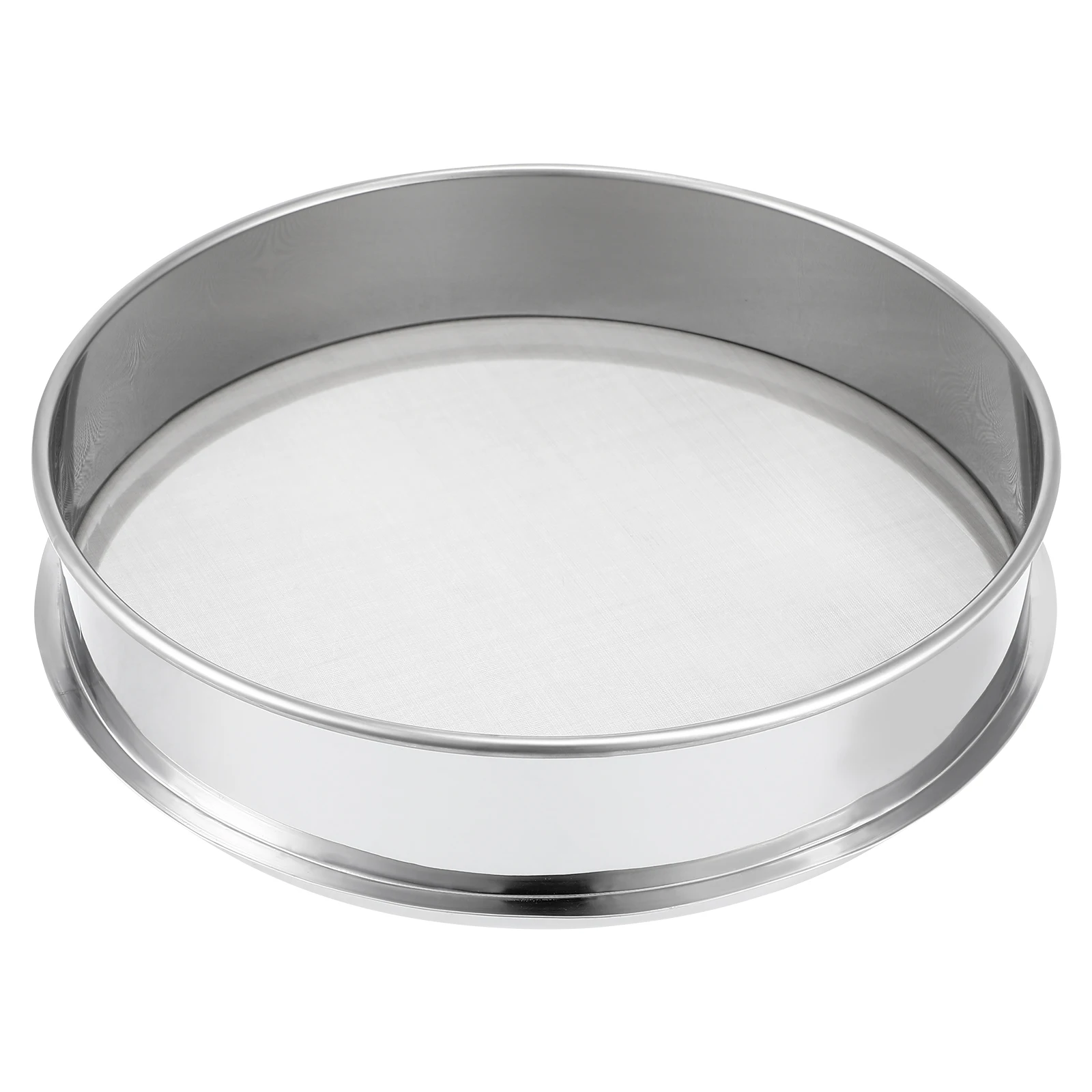 

Stainless Steel Mesh Dredges Sugar Sifter Spice Kitchen Soil Sifting Pan Fine Strainer