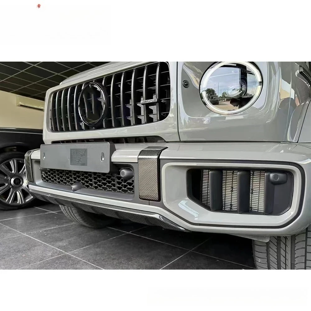 2025 سنة جديدة G الفئة W465 G63 ألياف الكربون الجافة طقم خارجي الشفة الأمامية المصد الأمامي الخلفي غطاء سقف تقليم الجانب صب أجزاء الجسم #4