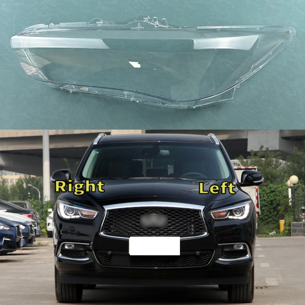 For Infiniti QX60 2016-2020 Front Headlamp Cover Transparent Mask Lamp Shade Headlight Shell Lens Replace The Original Lampshade