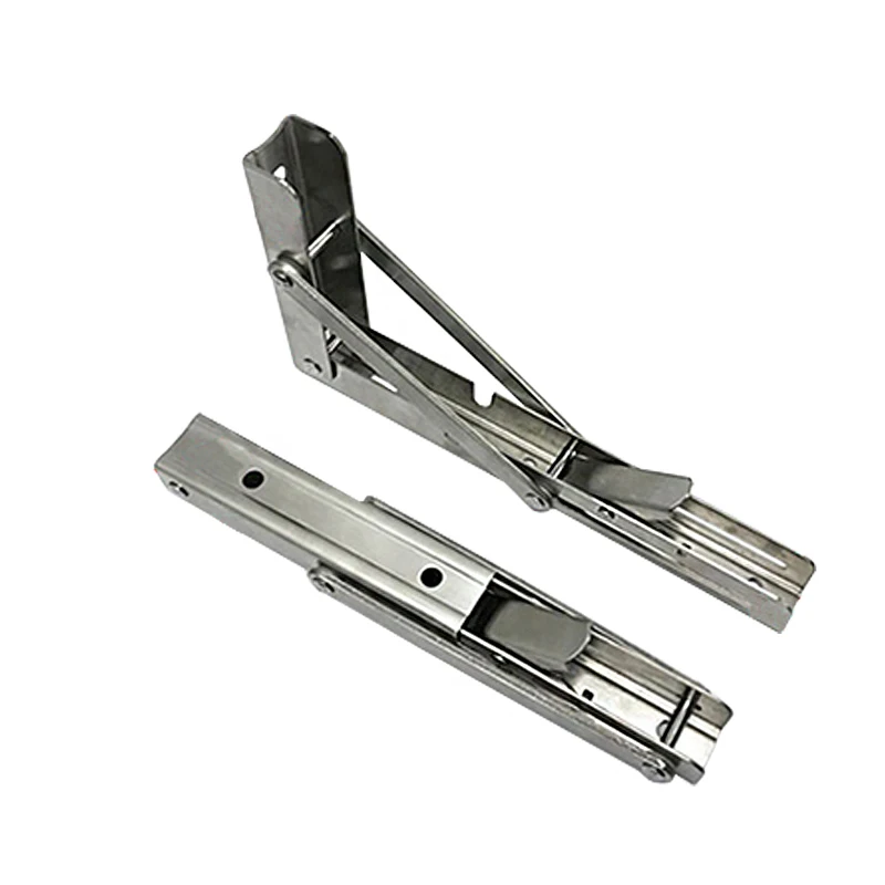 Stainless Steel Segitiga Bracket Bracket Perangkat Perabot Rumah Tangga Panel Lantai Drag Rak Dinding Partisi Lipat Bracket