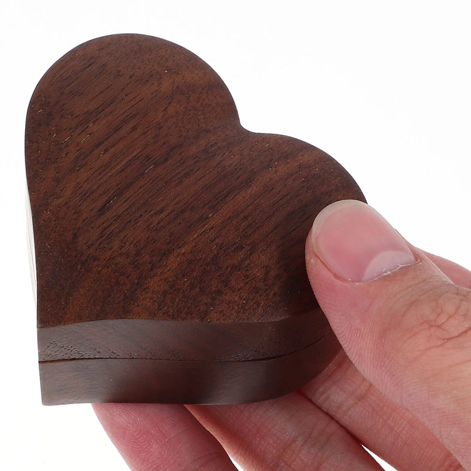 

Деревянная шкатулка для колец в форме сердца, ручной работы, легкая, для демонстрации ювелирных изделий, для обручальных и свадебных колец