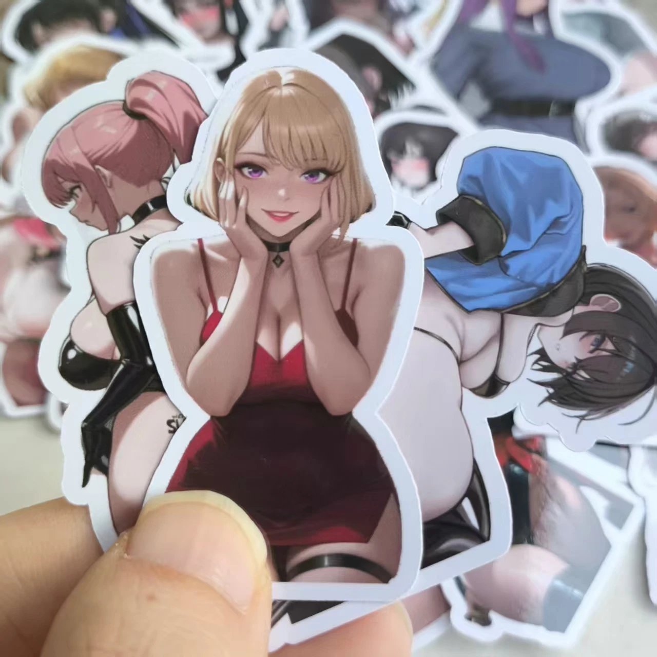 60PCS Anime Sexy Girl Stickers For Man Adult Decals For Graffiti DIY Laptop Phone Car Bike Skate Board Guitar Toys Water Cup