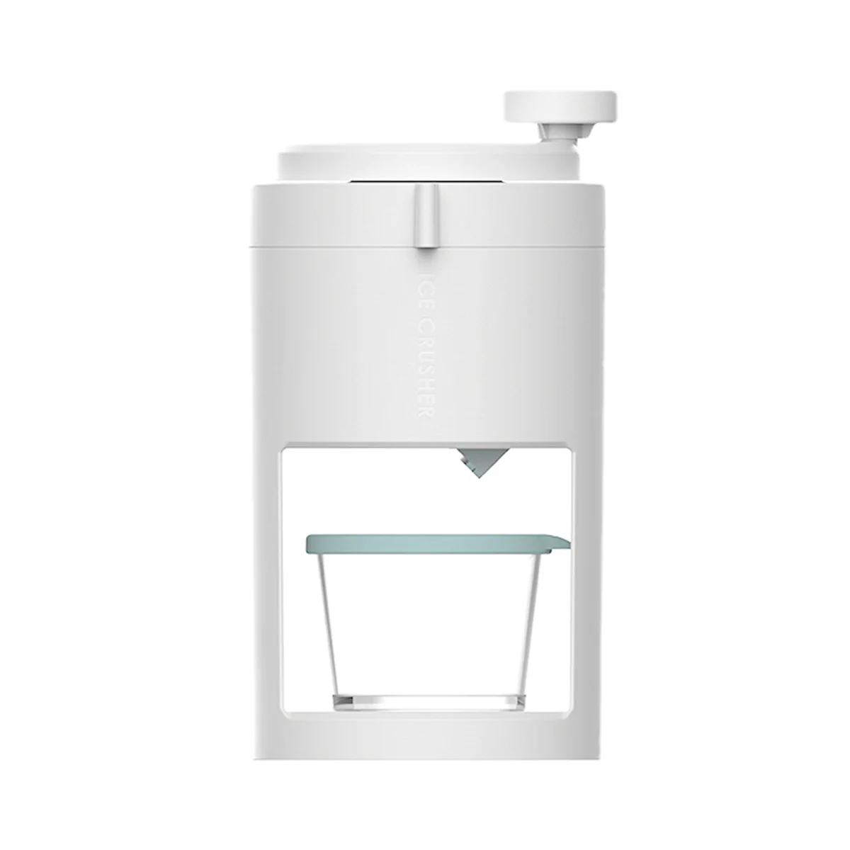 Manual Crushed Ice Breaker White Removable Whole Body Hand Shaved Ice Crusher Clean and Hygienic Ice Shaving Machine