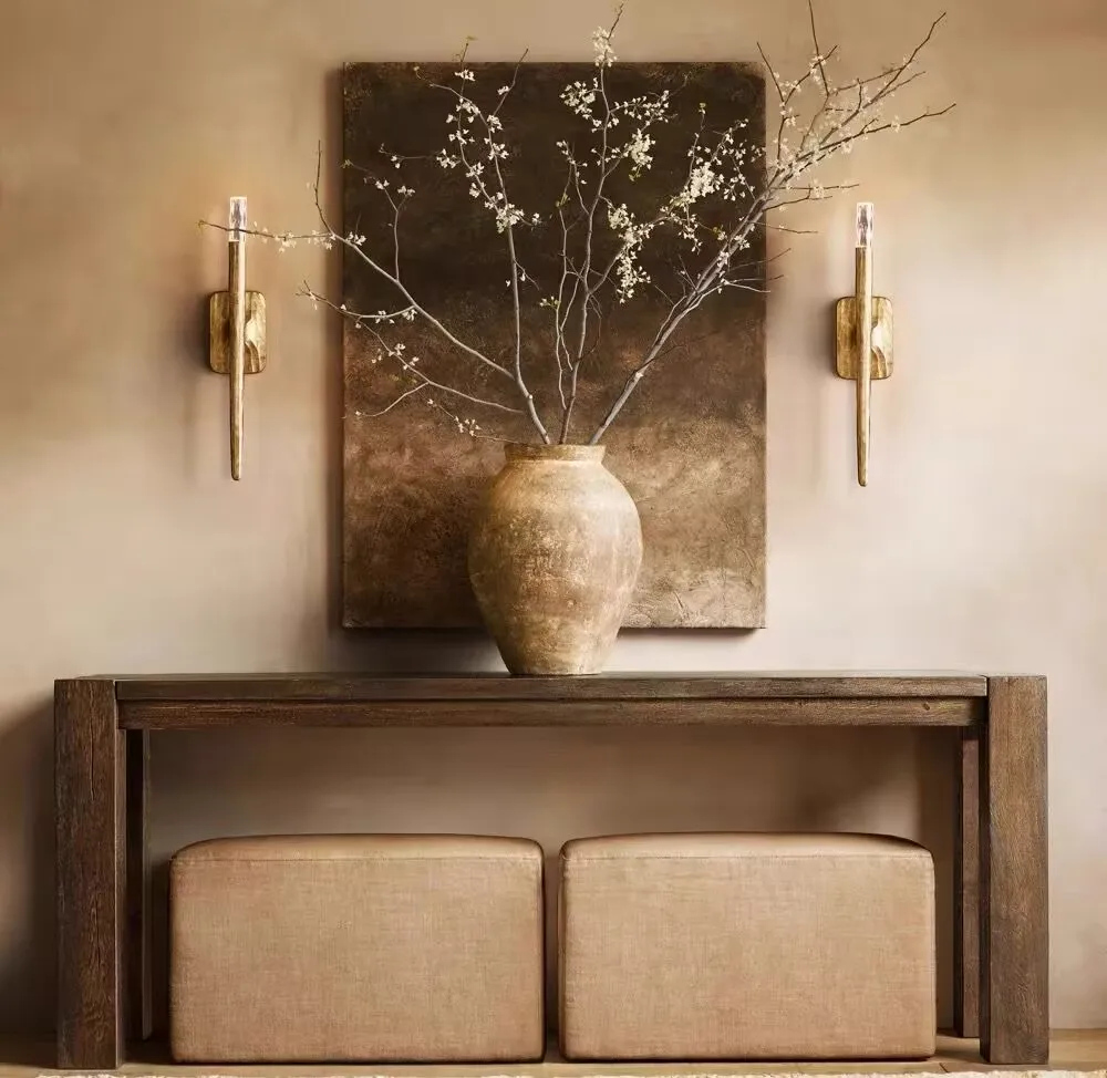 Brass Creative Wall Lamp Living Room Background Wall Staircase Entry Medieval Thaddeus Bedroom Bedside Lamp home appliance