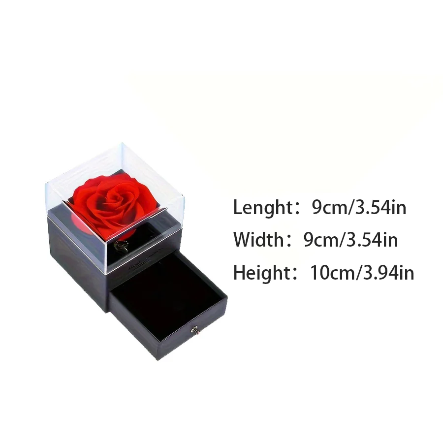 Custom Color Photo Projection Necklace With Luxury Rose Gift Box Stainless Steel Chain Anniversary Birthday Gift Romantic Party - Image 4
