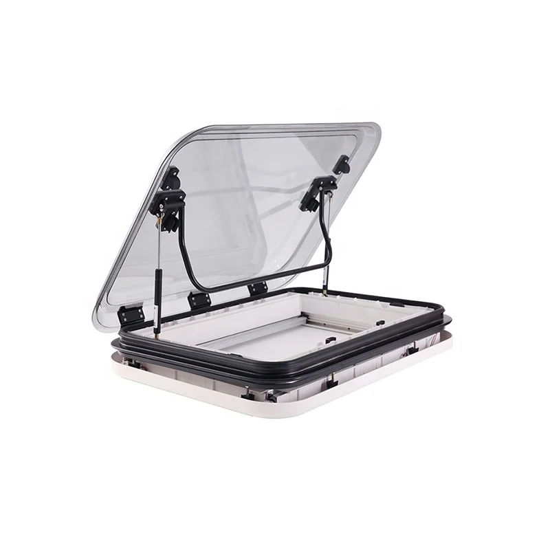 Aluminum Sunroof Light Emitting Diode Light Car Roof Window RV Sunroof Gauze Blinds For Trailer RV view 5