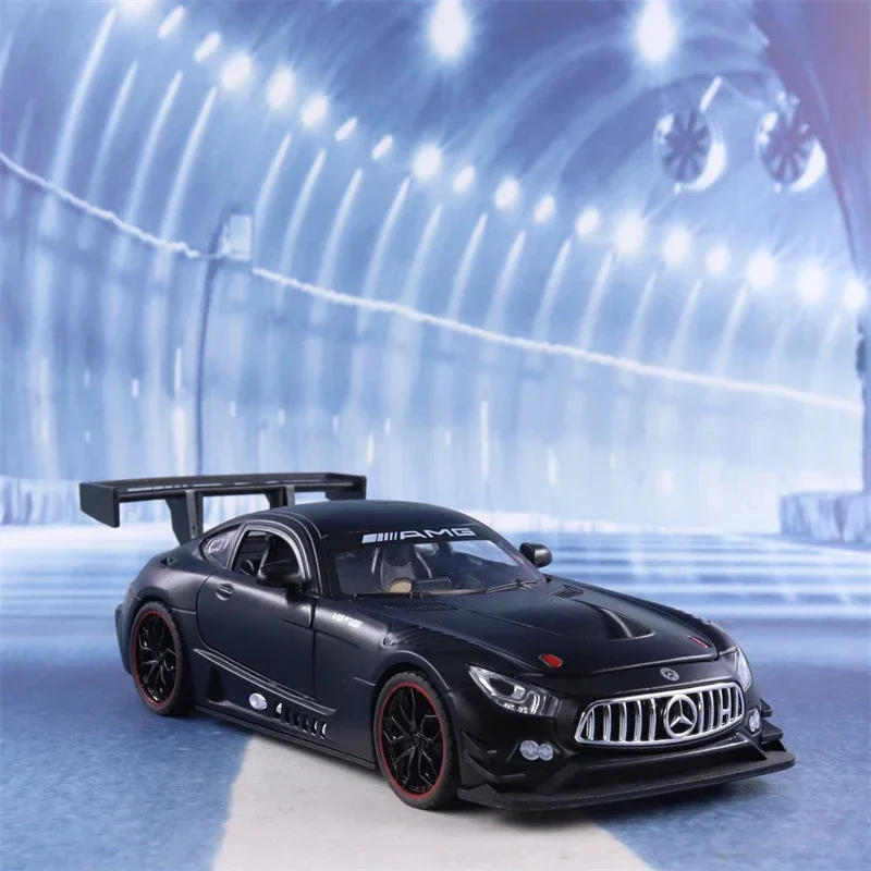 1:24 Benz AMG GT Alloy Sports Car Model Diecast Metal Toy Vehicles Car Model Sound Light Collection Kids Toy Gift E73