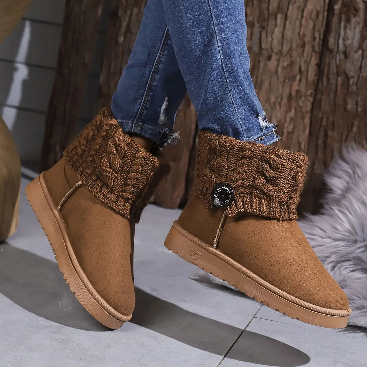 Height Increasing Cute Pink Women's Snow Boots Splicing Comfortable and Elegant Designer Luxury On Promotion Boot Ladies Shoes