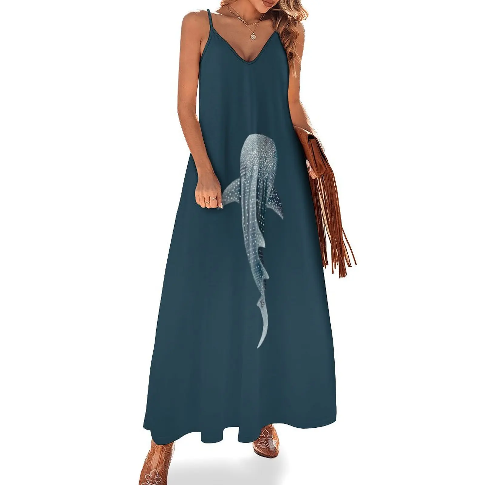 

Whaleshark Sleeveless Dress summer dresses Women's summer suit women Dress